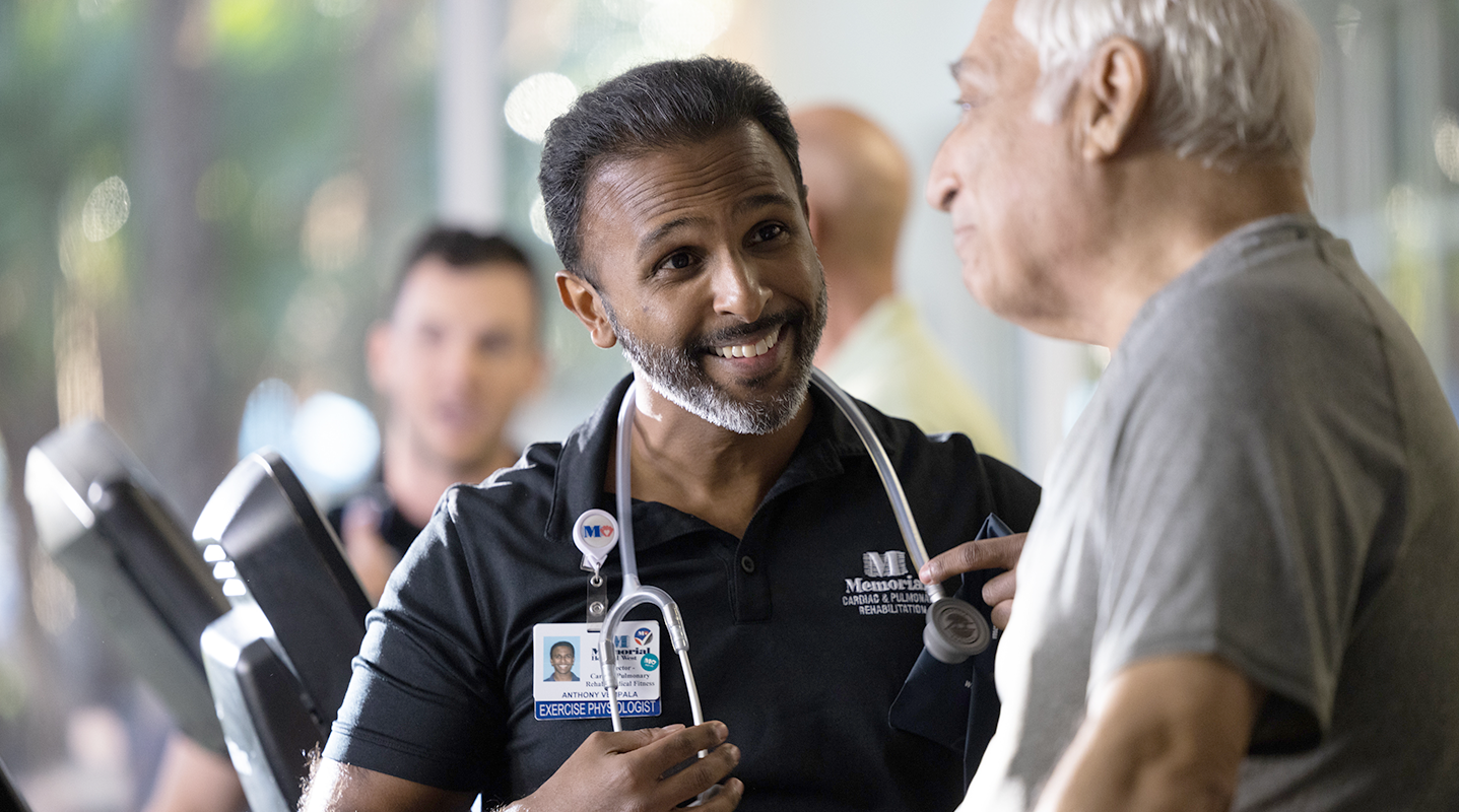 anthony vempala talking to patient